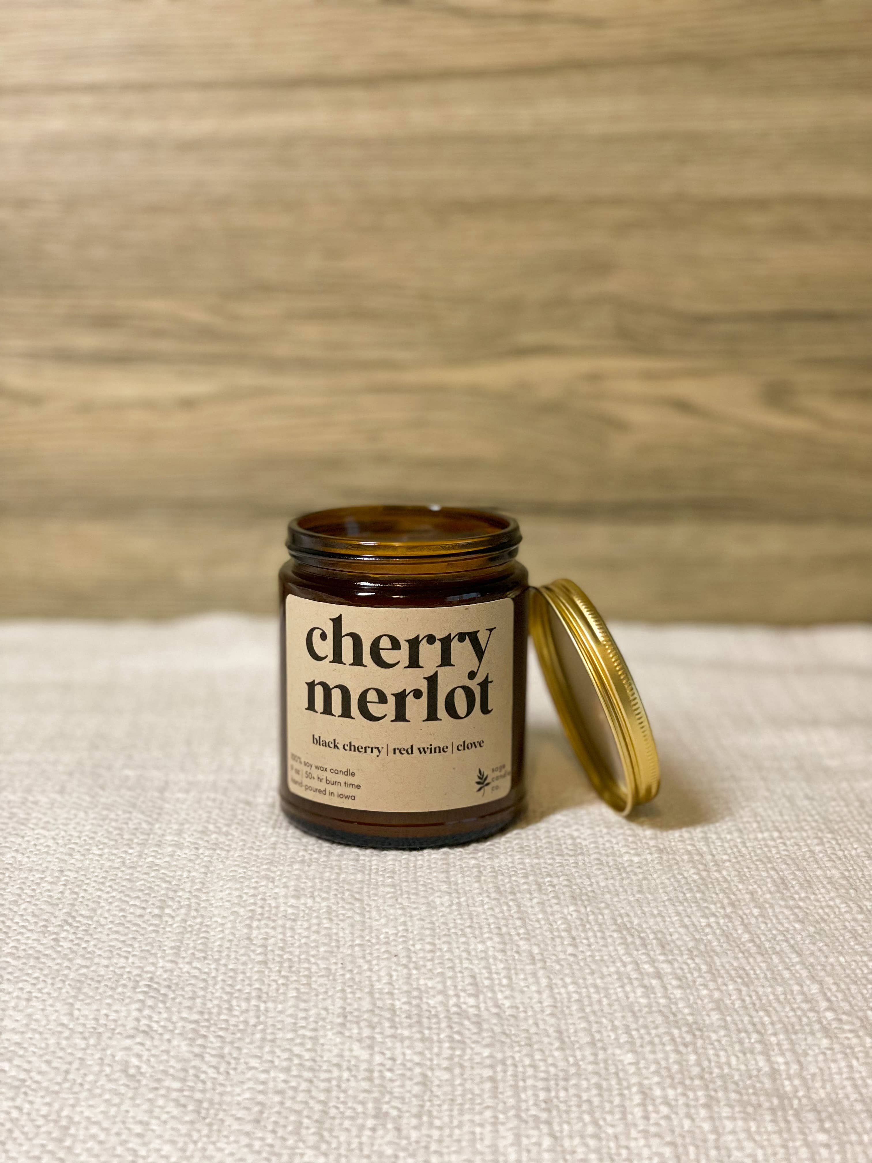 Cherry Merlot - 100% Soy Wax Candle