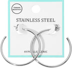 Stainless Steel Hoop Earrings