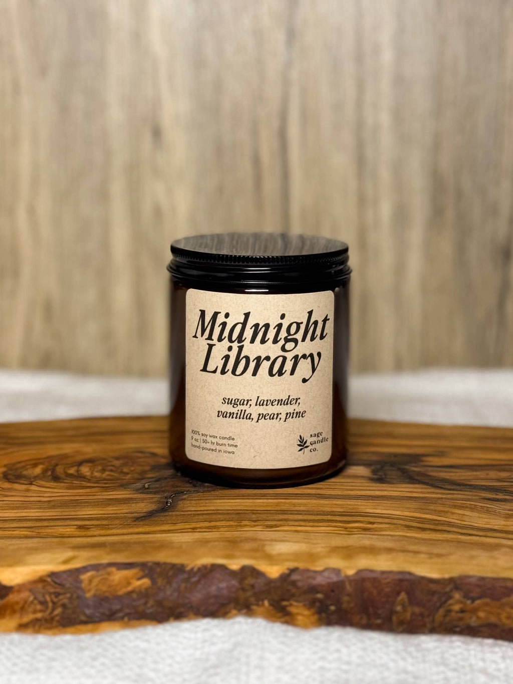 Midnight Library - 100% Soy Wax Candle