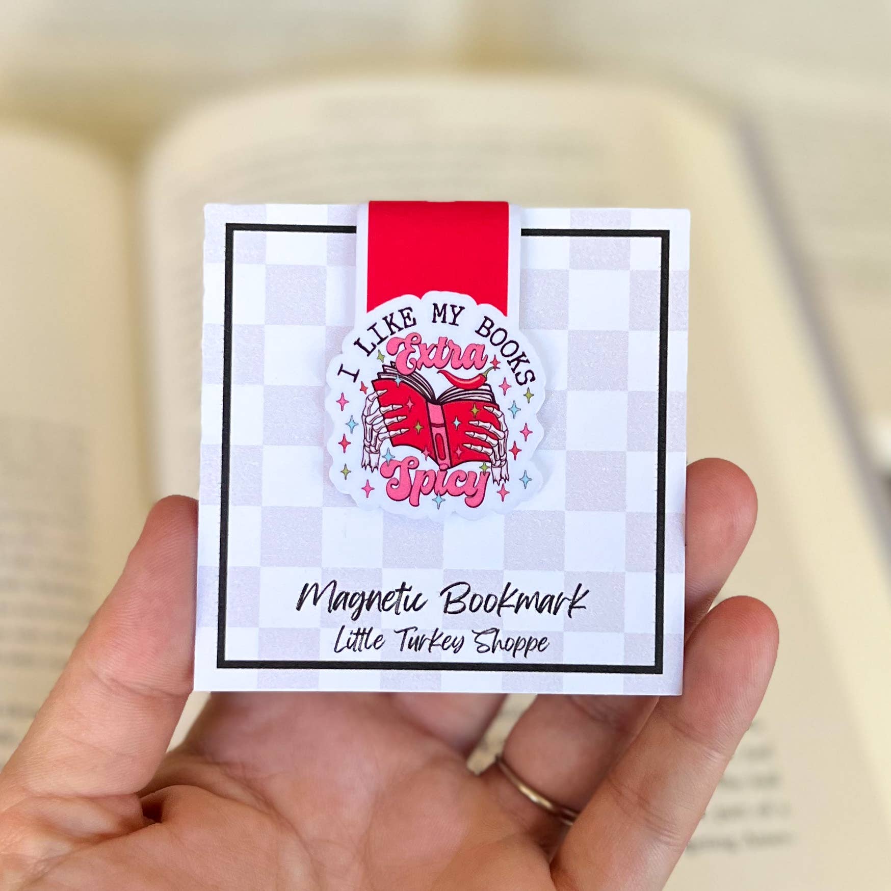 Extra Spicy Books Magnetic Bookmark