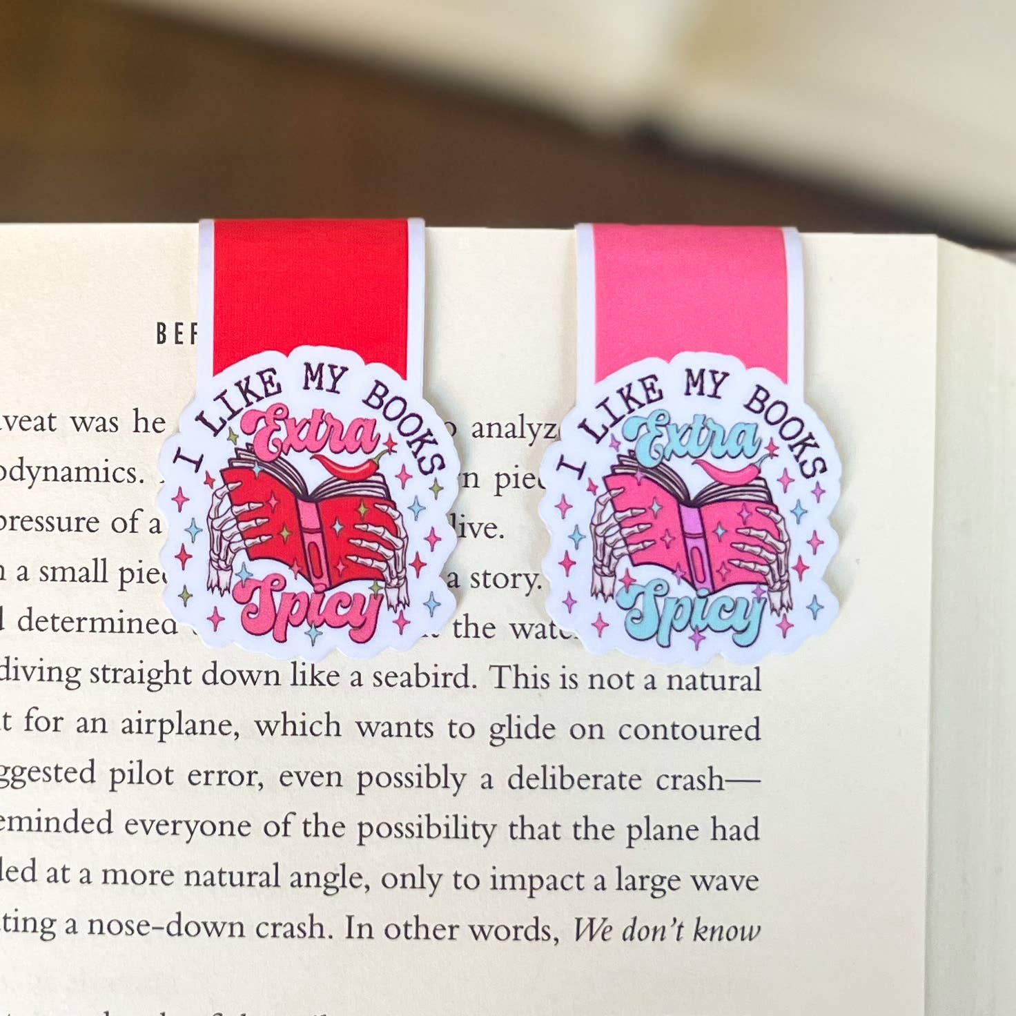 Extra Spicy Books Magnetic Bookmark