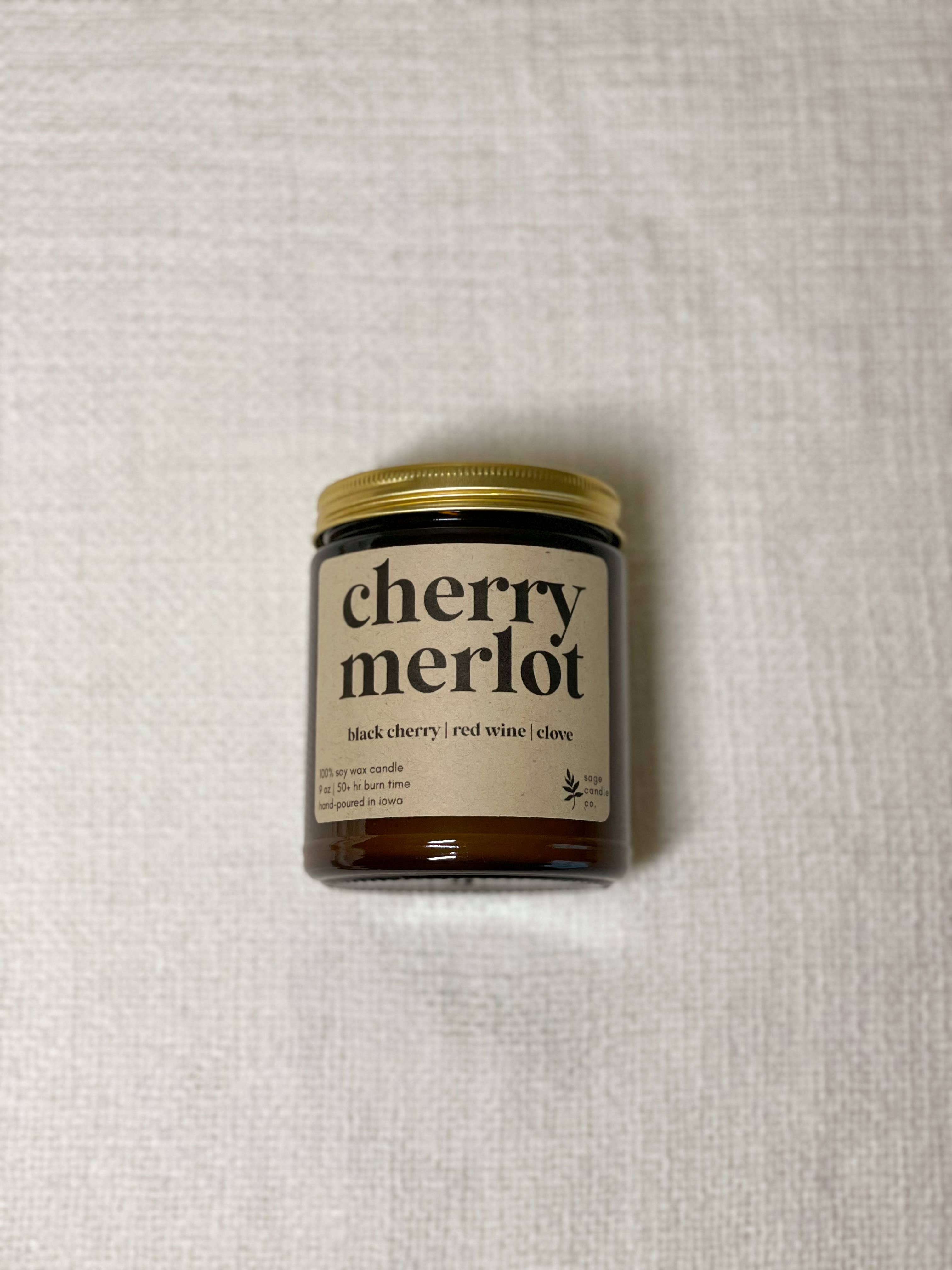 Cherry Merlot - 100% Soy Wax Candle