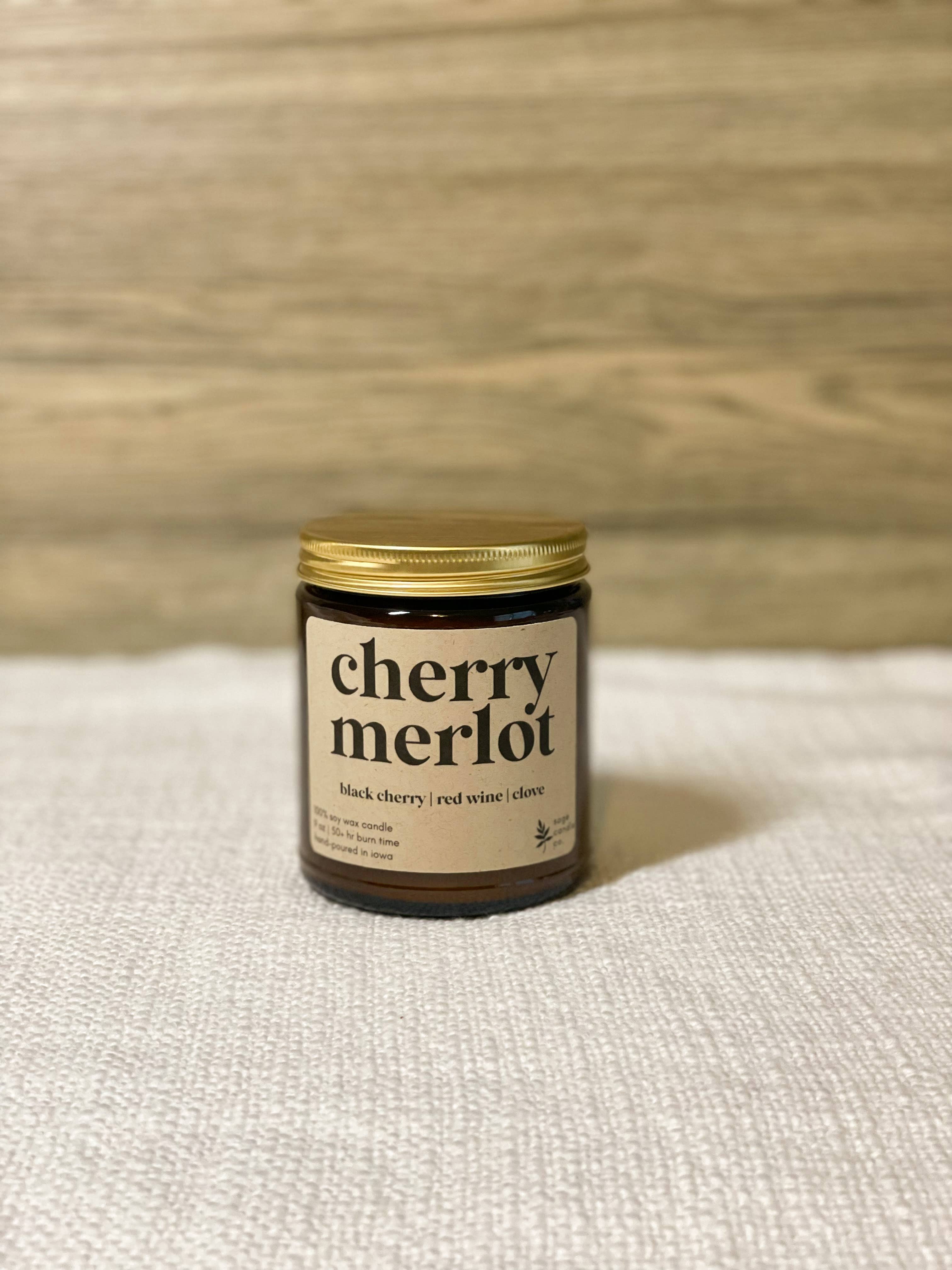 Cherry Merlot - 100% Soy Wax Candle