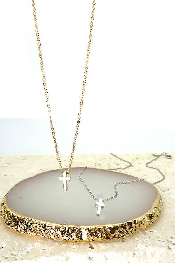 MINI CROSS NECKLACE