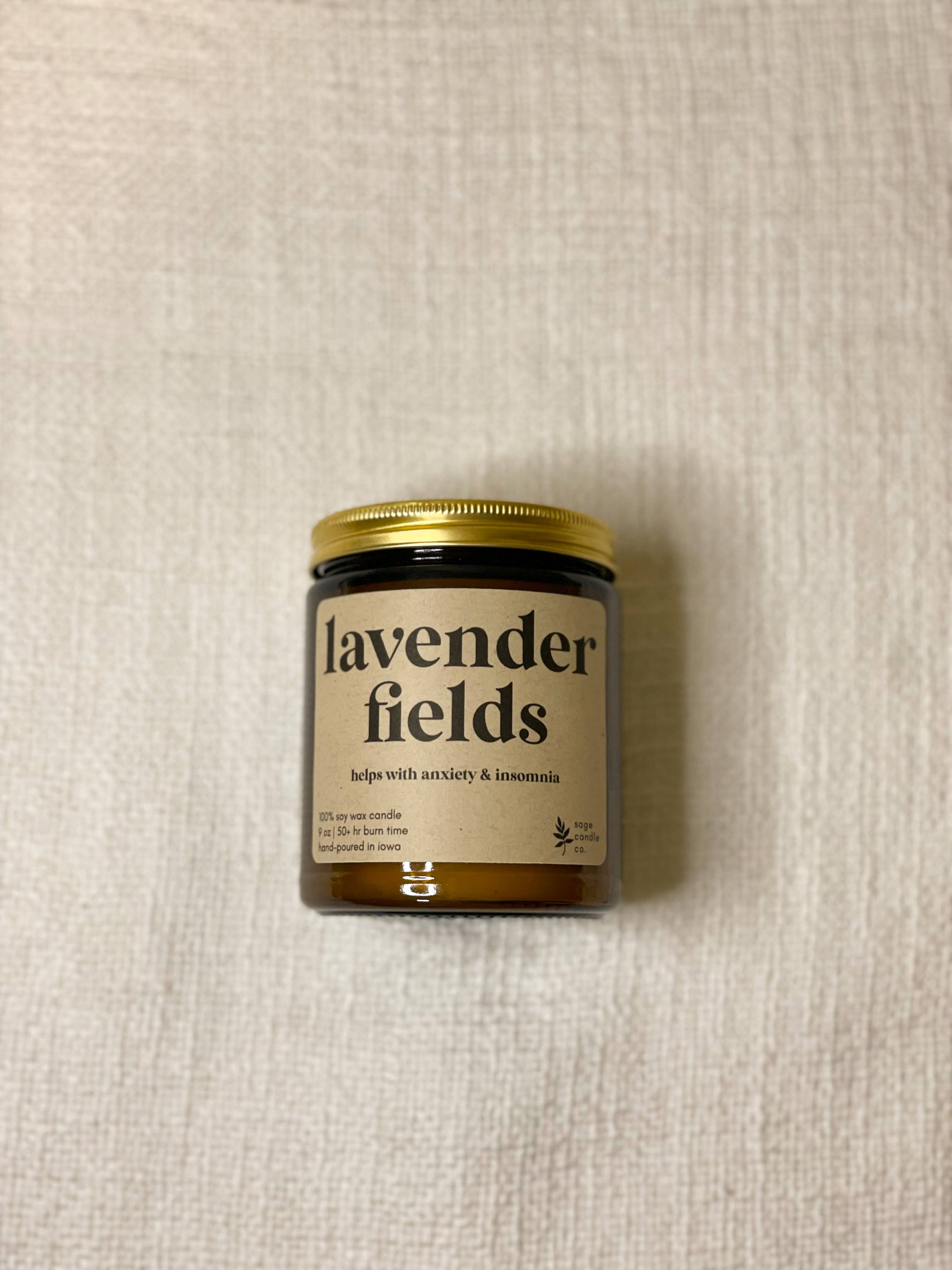 Lavender Fields - 100% Soy Wax Aromatherapy Candle