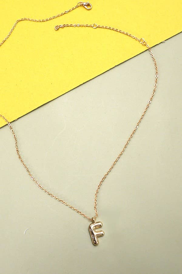 BUBBLE LETTER NECKLACE