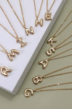 BUBBLE LETTER NECKLACE