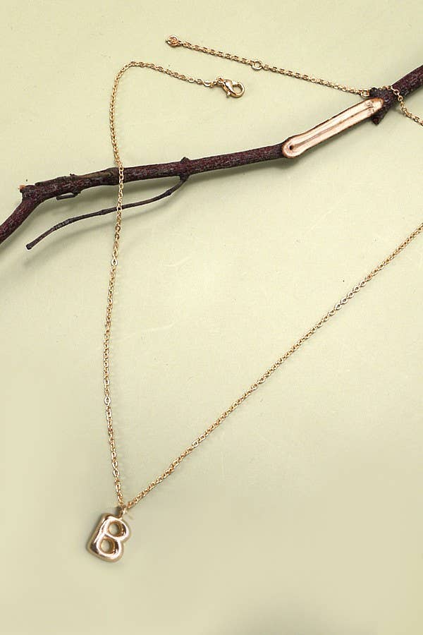 BUBBLE LETTER NECKLACE