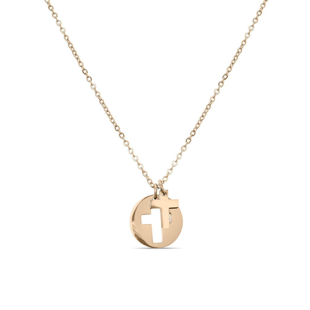 Cross Cutout Necklace