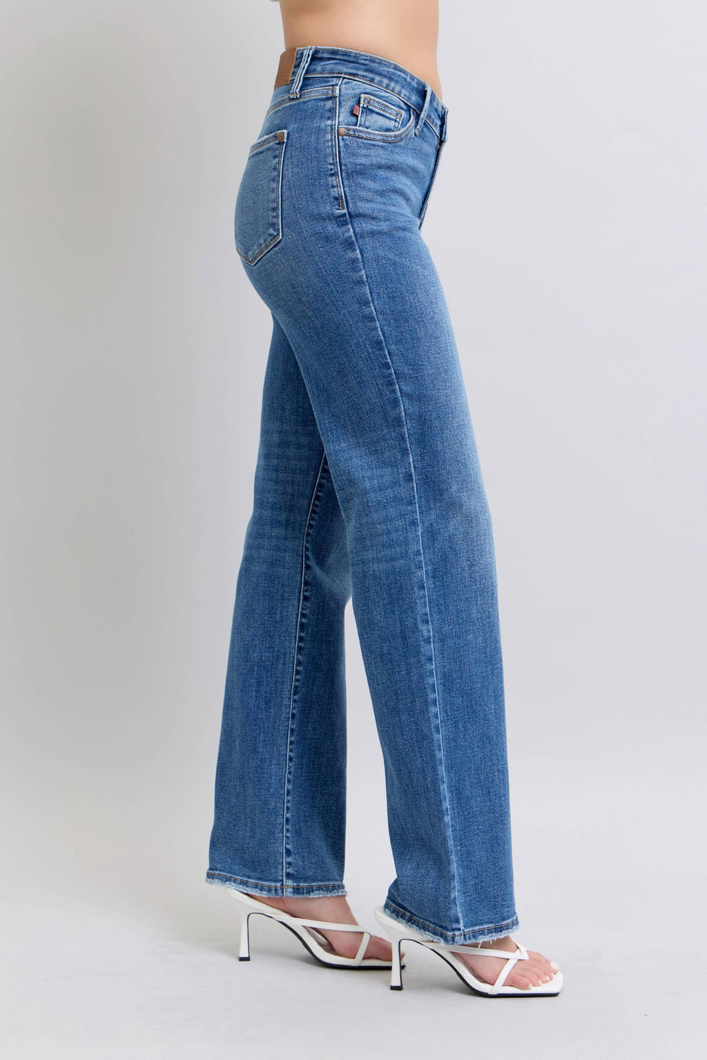 Judy Blue V-Front WB Vintage Wash 90's Straight Fit
