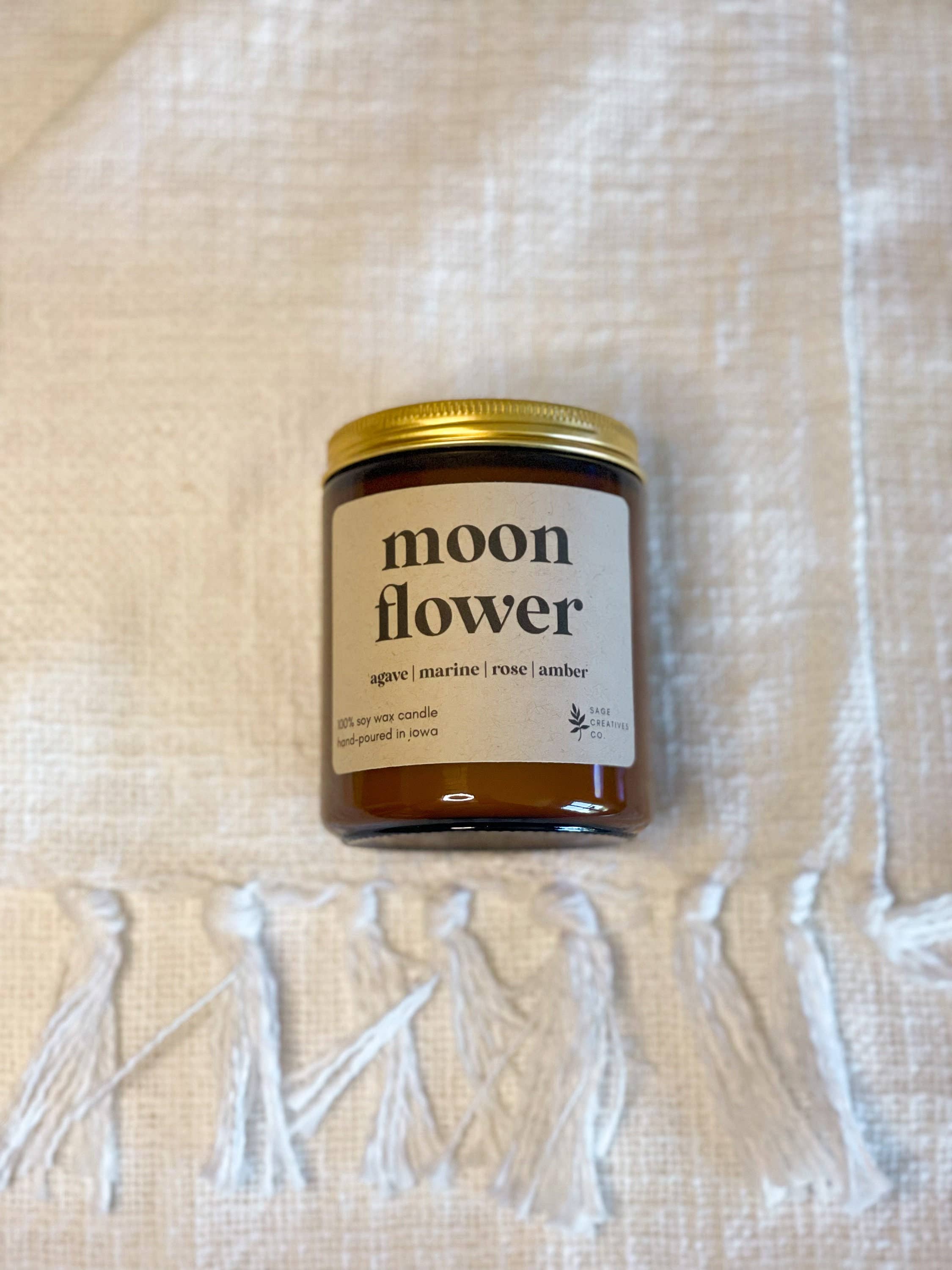 Moon Flower - 100% Soy Wax Candle