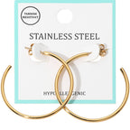 Stainless Steel Hoop Earrings