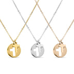 Cross Cutout Necklace