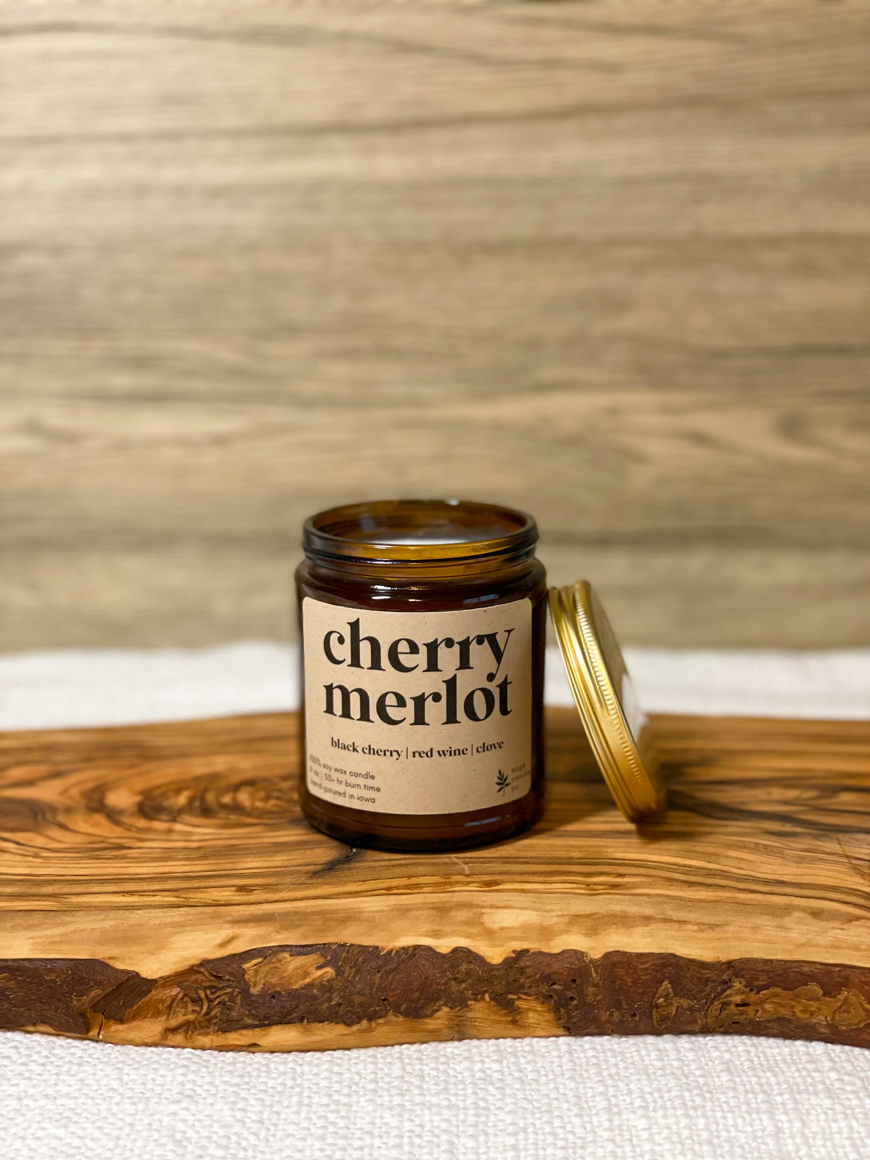 Cherry Merlot - 100% Soy Wax Candle