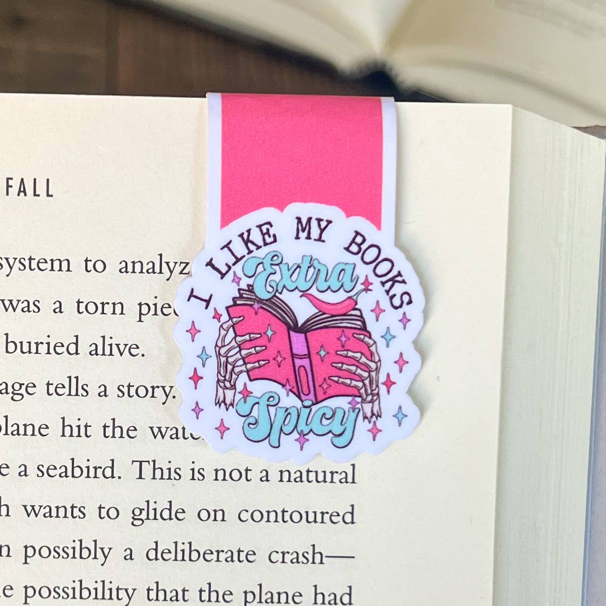 Extra Spicy Books Magnetic Bookmark