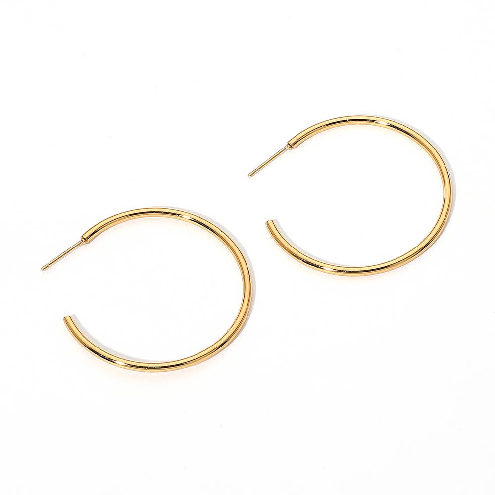 Stainless Steel Hoop Earrings