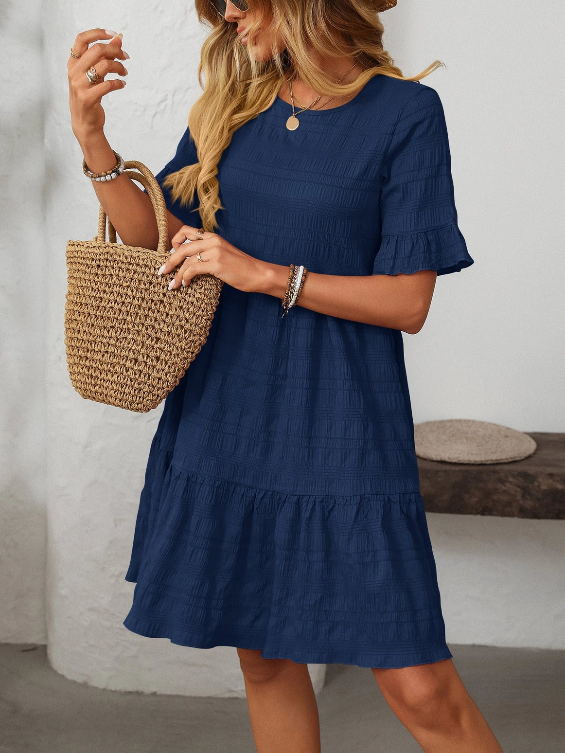 Loose Casual Short-Sleeve Elegant Dress