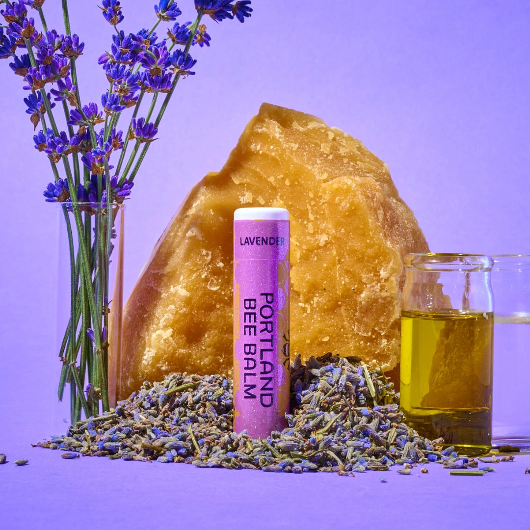 Lavender Beeswax Lip Balm 24-Count Display