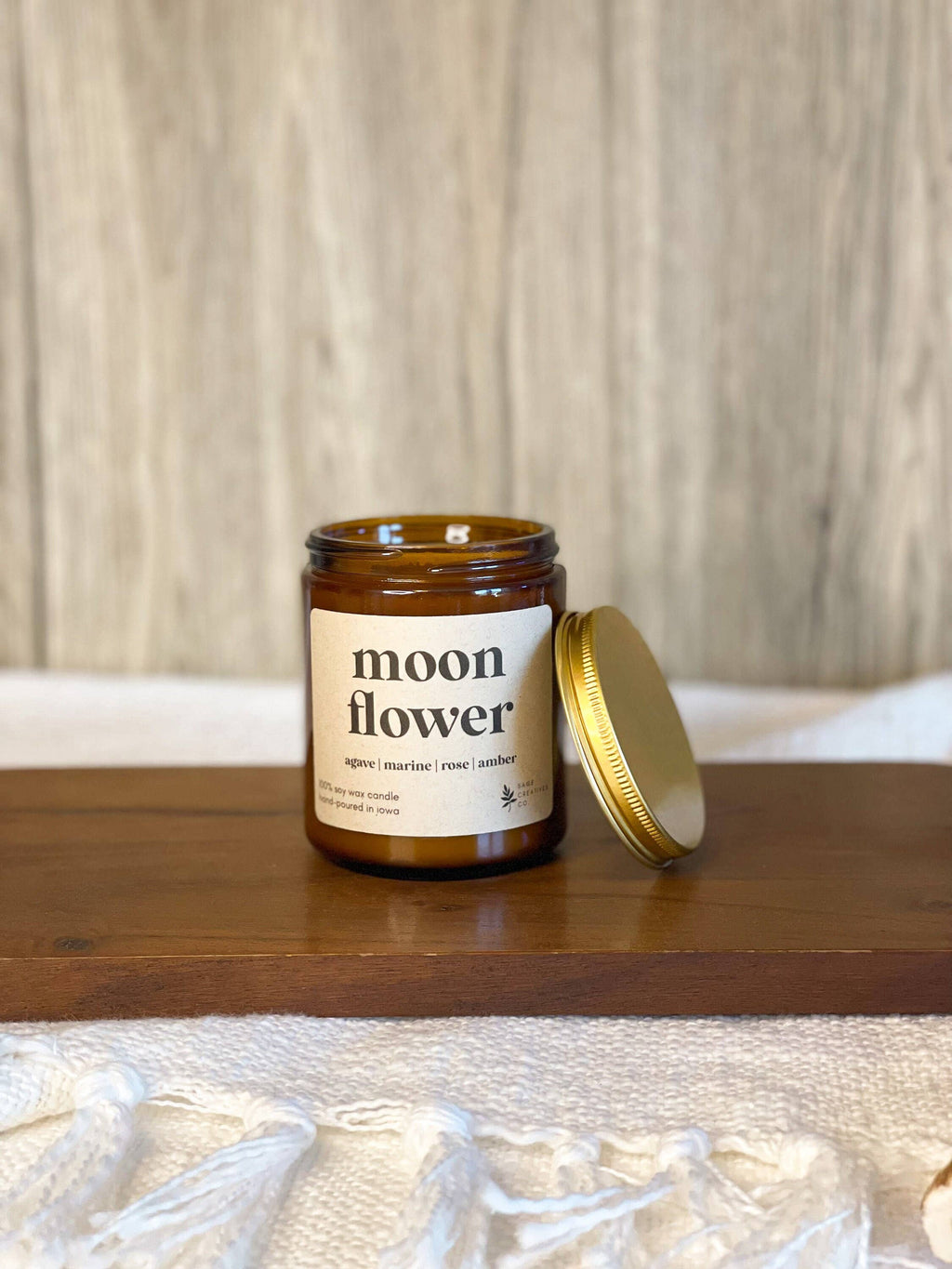 Moon Flower - 100% Soy Wax Candle