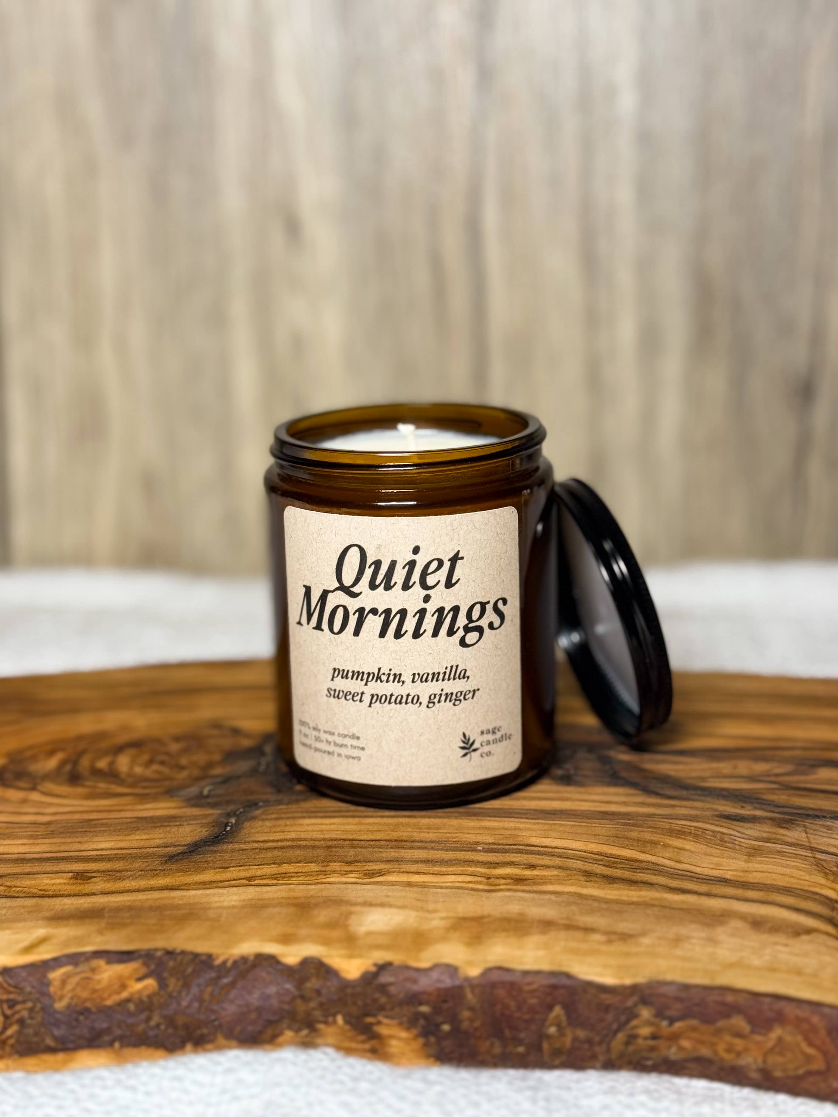 Quiet Mornings - 100% Soy Wax Candle