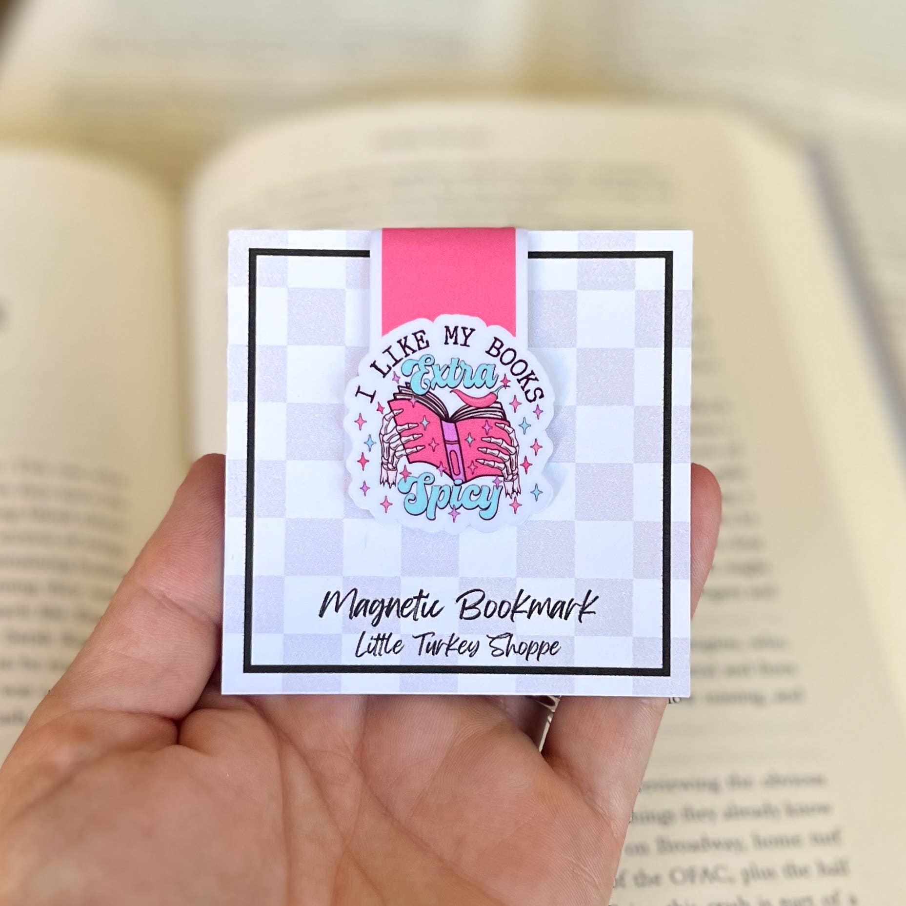 Extra Spicy Books Magnetic Bookmark