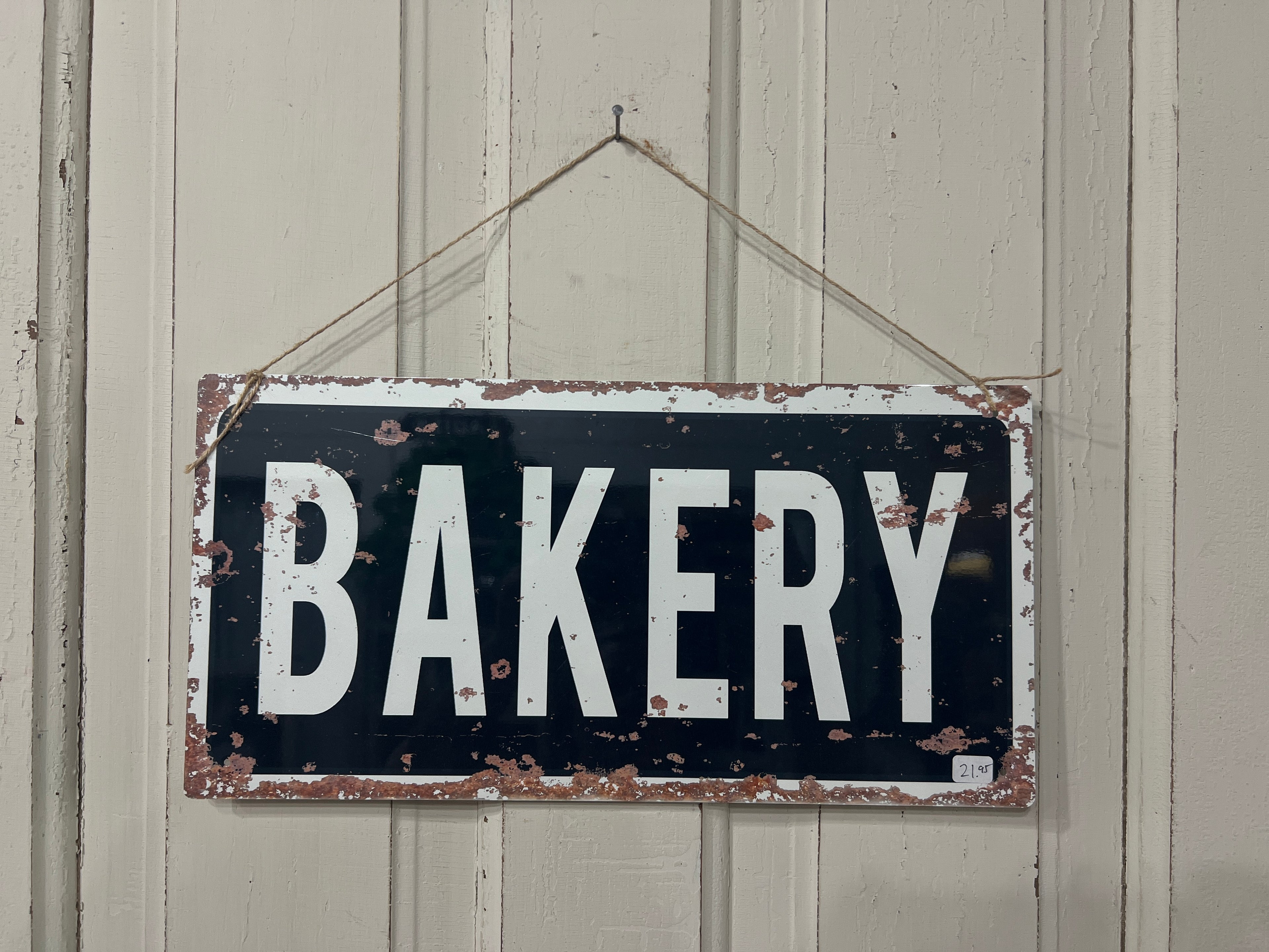 Vintage Shop Sign Bakery Shop - Metal Wall Sign