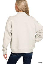 Fleece Half Zip Sweatshirt