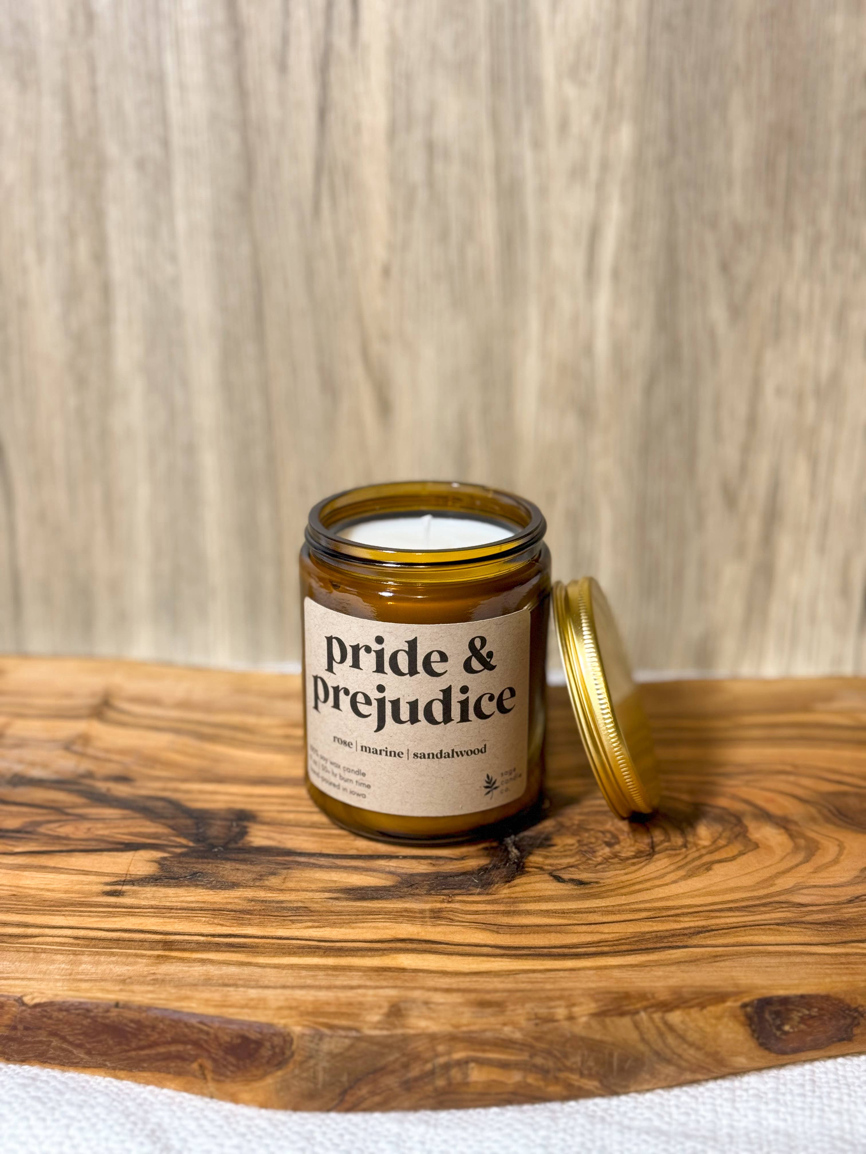 Pride & Prejudice - 100% Soy Wax Candle