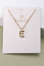 BUBBLE LETTER NECKLACE