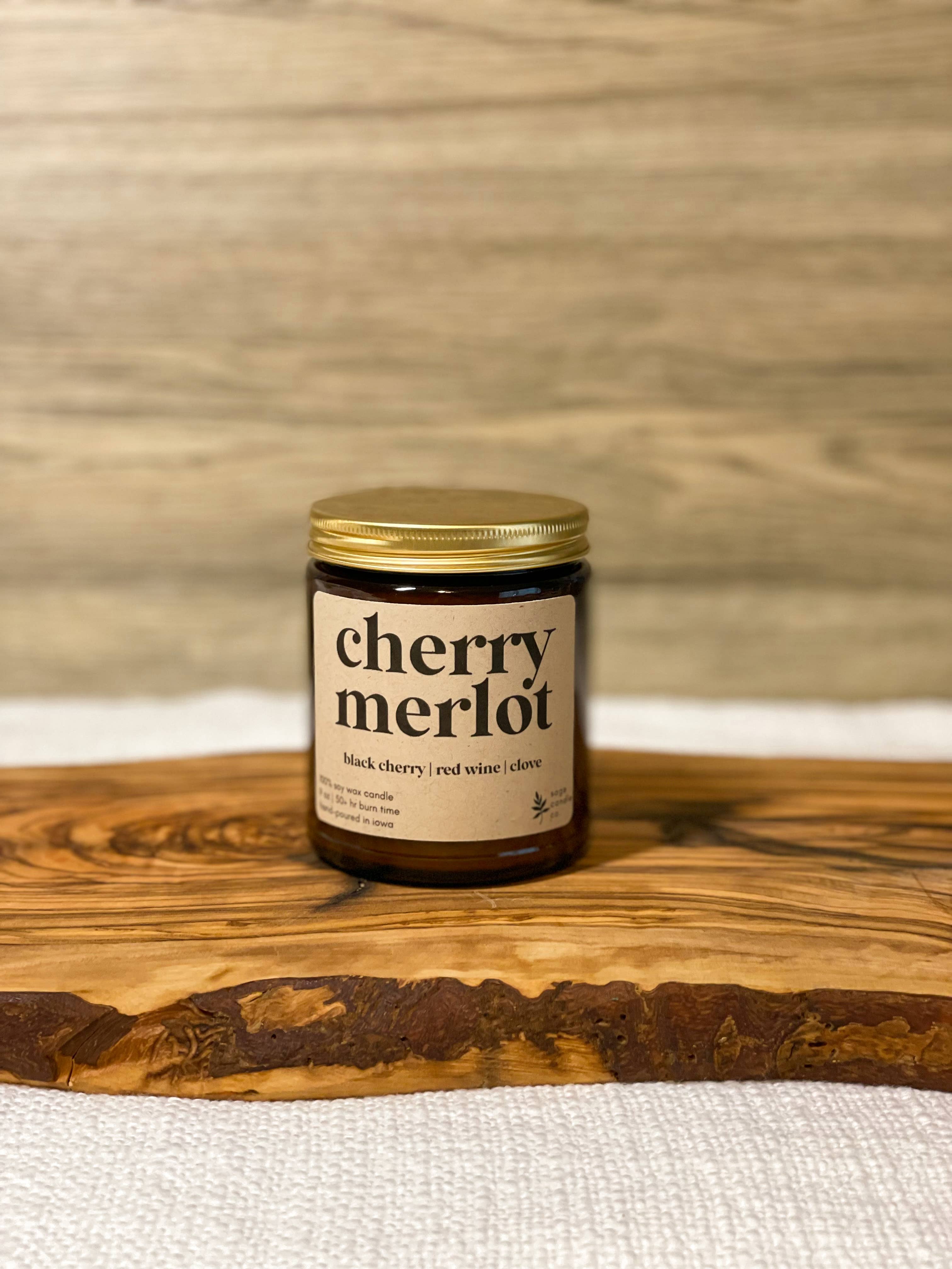 Cherry Merlot - 100% Soy Wax Candle