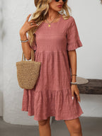 Loose Casual Short-Sleeve Elegant Dress