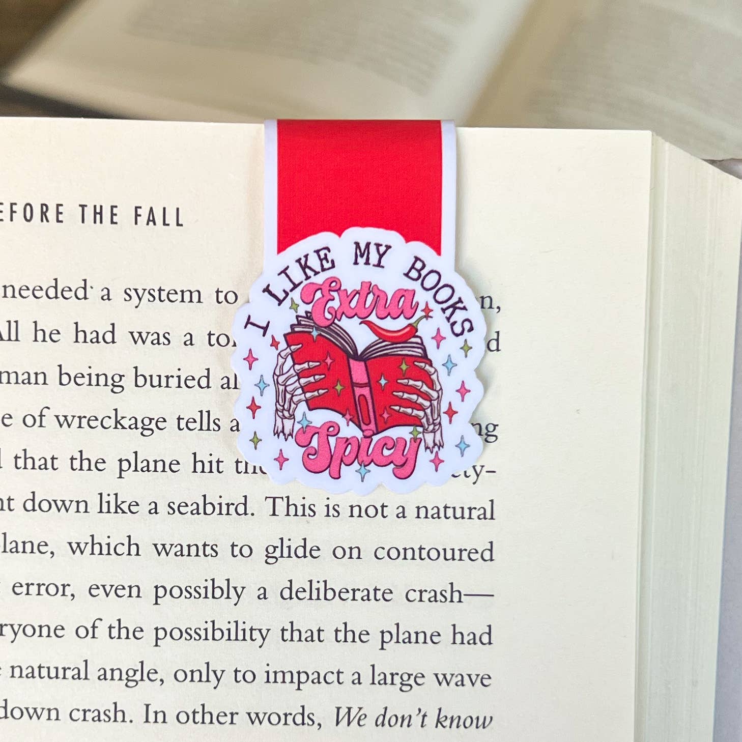 Extra Spicy Books Magnetic Bookmark