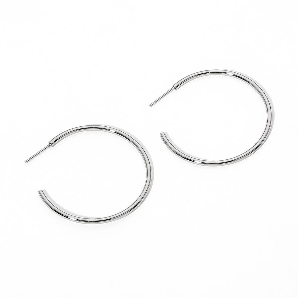 Stainless Steel Hoop Earrings