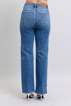 Judy Blue V-Front WB Vintage Wash 90's Straight Fit