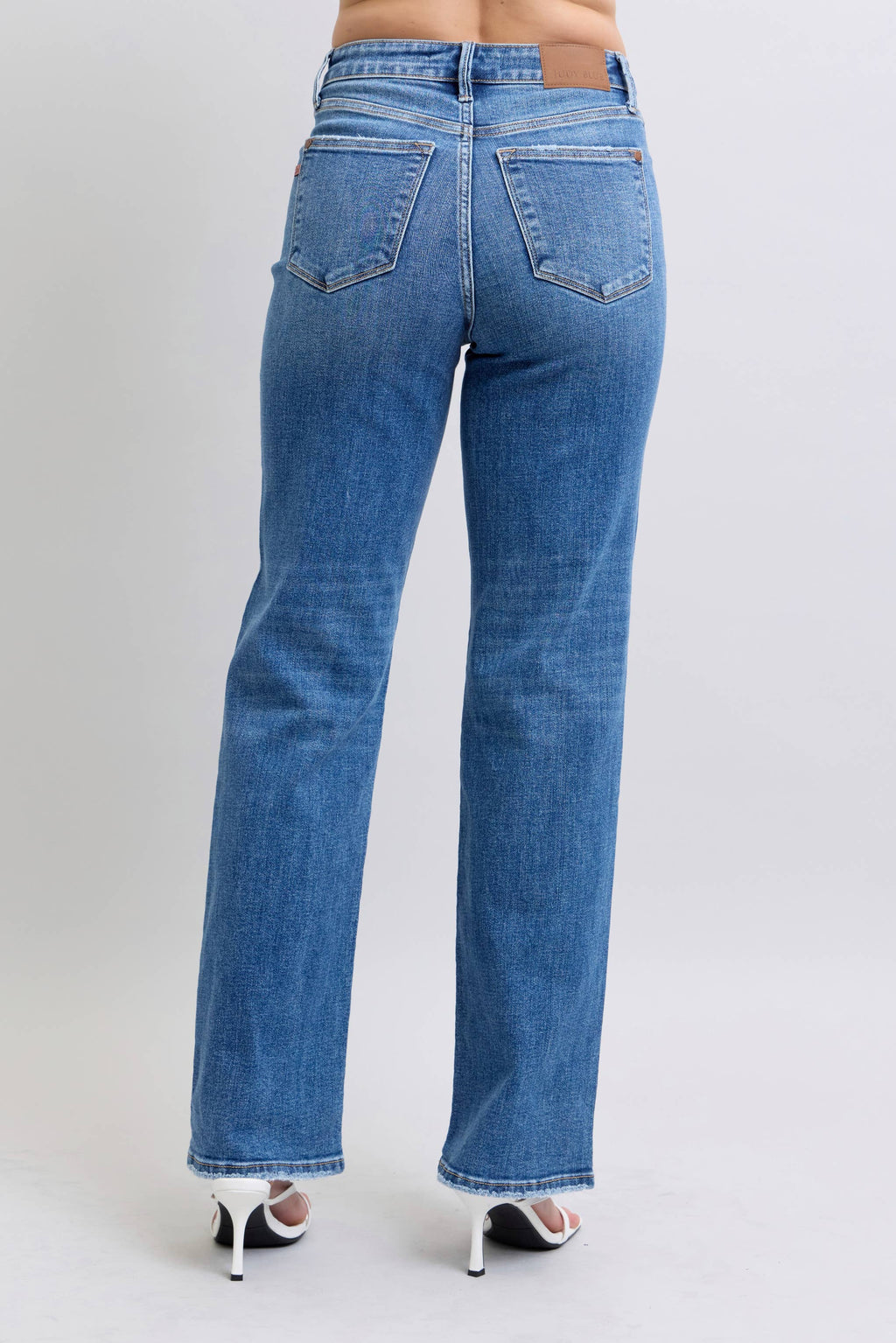 Judy Blue V-Front WB Vintage Wash 90's Straight Fit