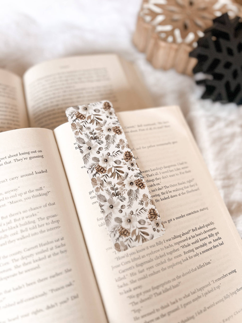 Dark Winter Bookmark Set, Neutral Winter
