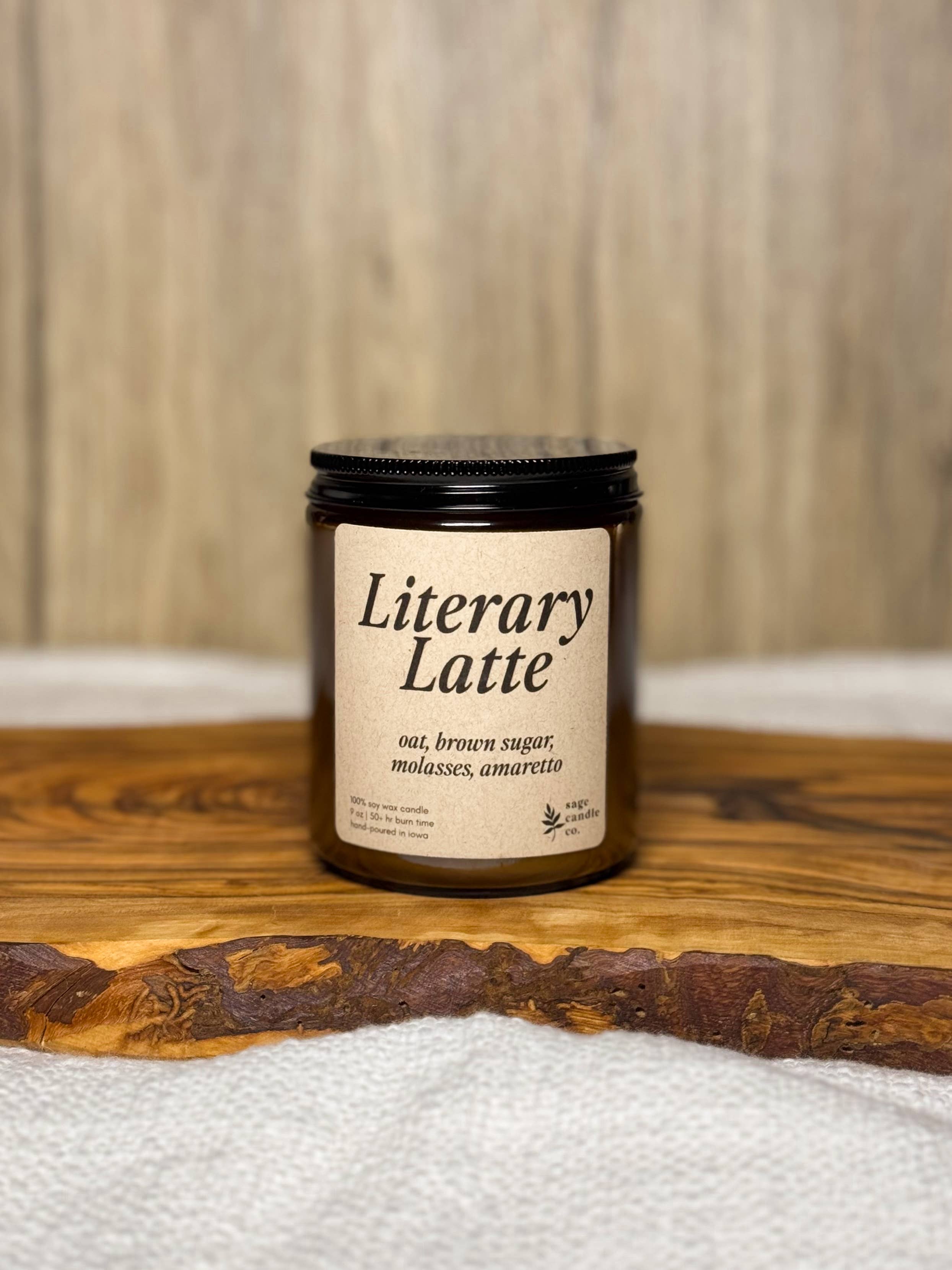Literary Latte - 100% Soy Wax Candle