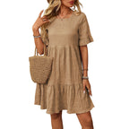 Loose Casual Short-Sleeve Elegant Dress