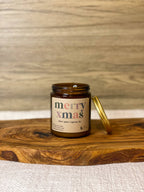 Merry Xmas - 100% Soy Wax Christmas Candle