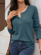 Waffle Knit Long Sleeve