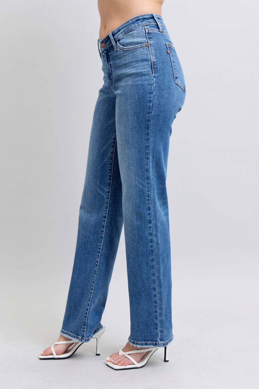 Judy Blue V-Front WB Vintage Wash 90's Straight Fit