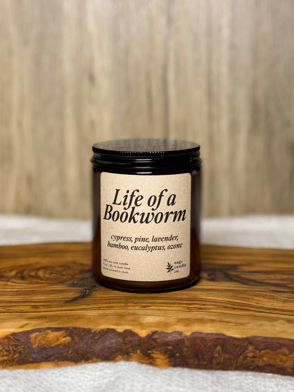 Life of a Bookworm - 100% Soy Wax Candle