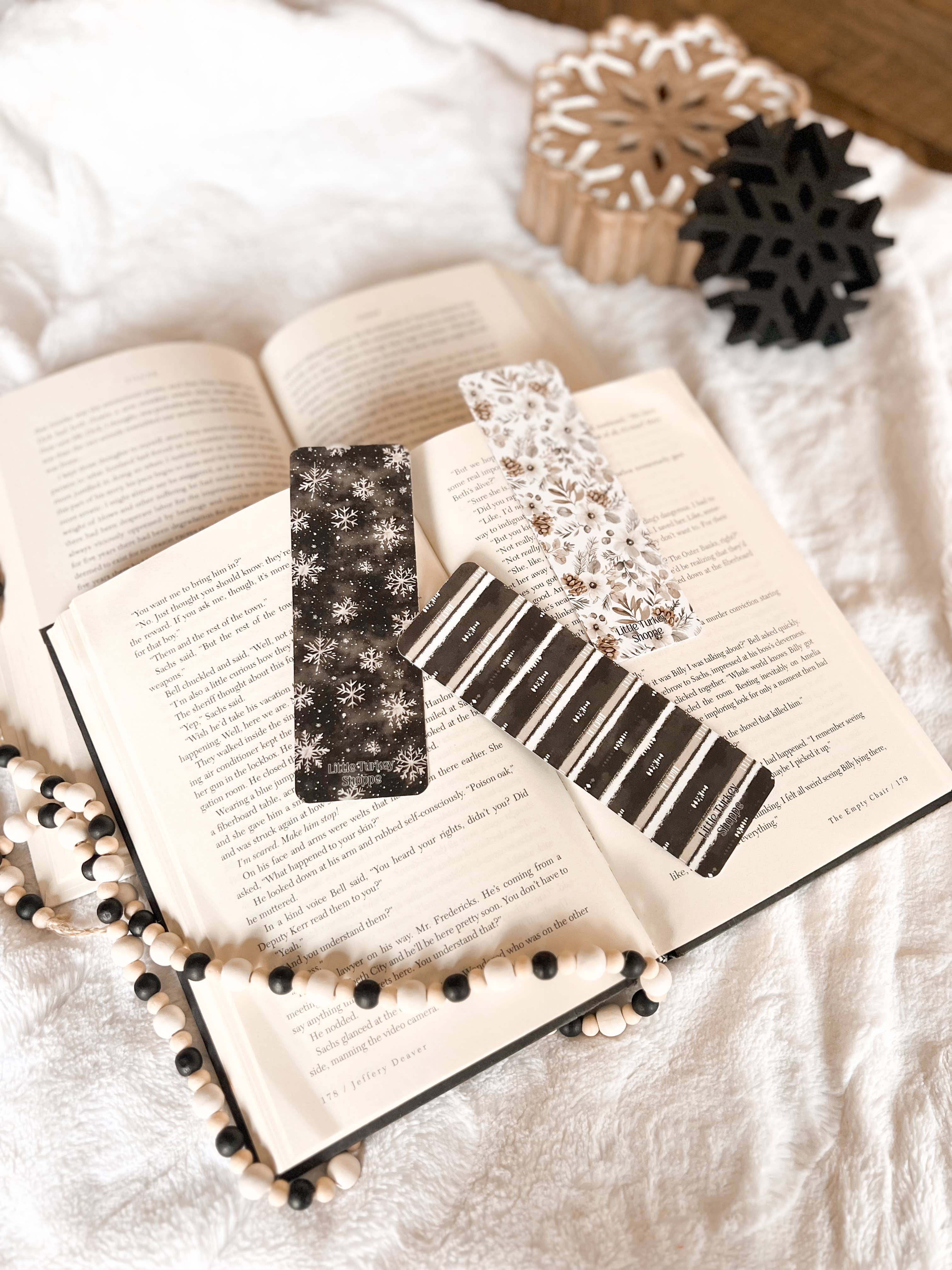 Dark Winter Bookmark Set, Neutral Winter